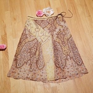 BANANA REPUBLIC beautiful lined floral skirt